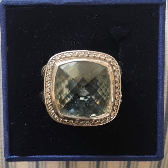 💥🌟DAVID YURMAN LARGE PRESIALITE /DIAMOND RING💥 - Picture 2 of 8